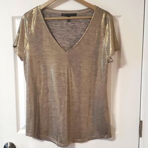 NWOT Gold party Tee Shirt